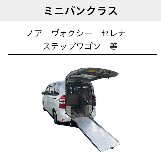ミニバンクラス　ノア　ヴォクシー　セレナ　ステップワゴン　等